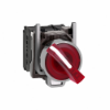 Imagem de Interruptor selector iluminado vermelho o 22 manipulo 2 posic. - 24 v - 1no+1nc