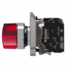 Imagem de Interruptor selector iluminado vermelho o 22 manipulo 2 posic. - 24 v - 1no+1nc