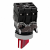 Imagem de Interruptor selector iluminado vermelho o 22 manipulo 2 posic. - 24 v - 1no+1nc