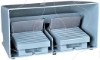 Imagem de Interruptor de pedal duplo XPE-M  – com tampa – metalico - azul - 2NC+2NO
