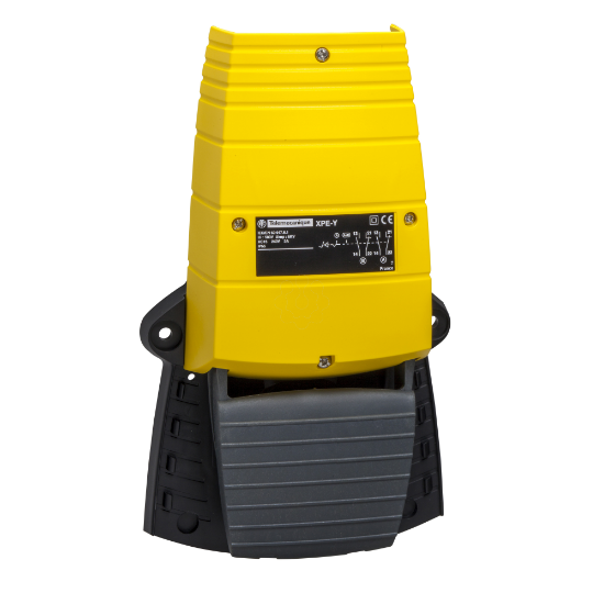 Imagem de Interruptor de pedal unico XPE-Y - sem tampa - plastico - amarelo - 1NC+1NO