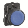 Imagem de Push button plastic flush azul o22 spring return unmarked 1 no
