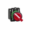 Imagem de Interruptor selector iluminado vermelho o 22 manipulo 2 posic. - 24 v - 1no+1nc
