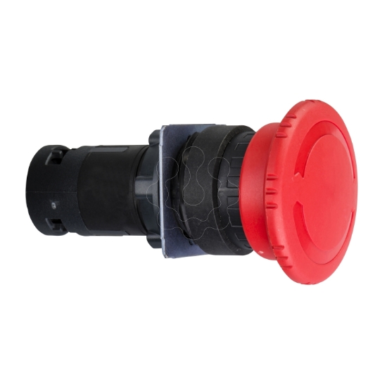Imagem de Botao de emergencia O 22 - cabeca do cogumelo vermelho O40mm - virar para libertar 1NO+1NC
