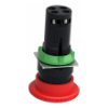 Imagem de Botao de emergencia O 22 - cabeca do cogumelo vermelho O40mm - virar para libertar 1NO+1NC