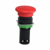 Imagem de Botao de emergencia O 22 - cabeca do cogumelo vermelho O40mm - virar para libertar 1NO+1NC