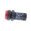 Imagem de Botao de pressao monolitico iluminado plastico vermelho o22 led integral retorno por mola 230...240 v ac 1 nao