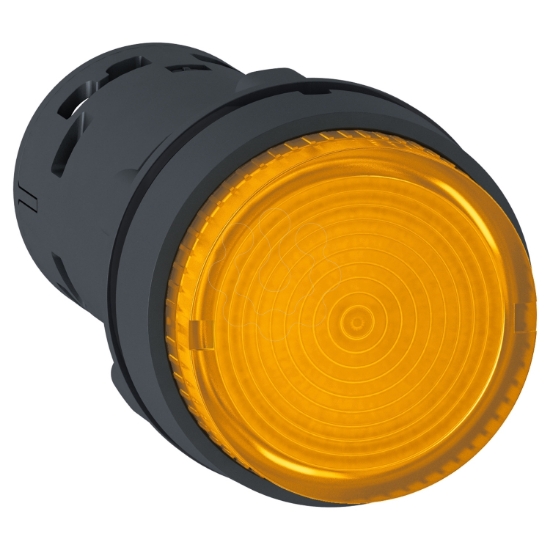 Imagem de Botao de pressao monolitico iluminado plastico laranja o22 led integral retorno por mola 24 v ac/dc 1 nao