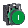 Imagem de Push button plastic flush verde o22 spring return marked i 1 no