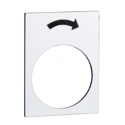 Mostrar detalhes para Etiqueta plastica de sinalizacao para botoeira pendente 30x40mm branca "rotacionar para direita" velocidade lenta Imagem de Etiqueta plastica de sinalizacao para botoeira pendente 30x40mm branca "rotacionar para direita" velocidade lenta