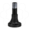 Imagem de Tubo de suporte + base de fixacao l=80 mm - aluminio preto - xvb