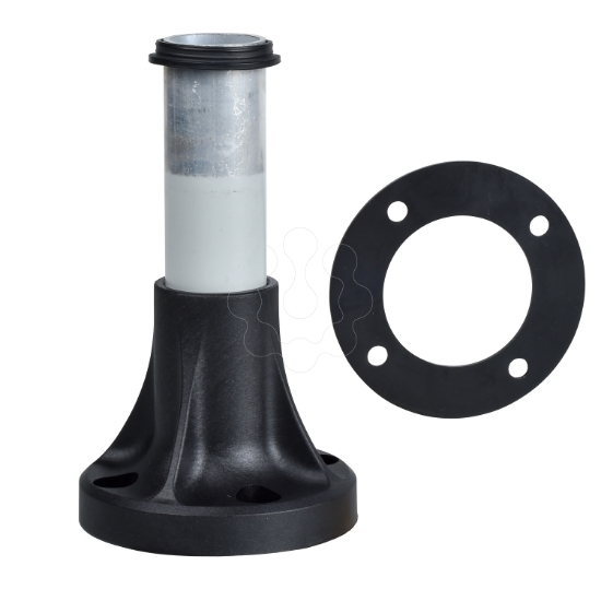 Imagem de Tubo de suporte + base de fixacao l=80 mm aluminio - xvb