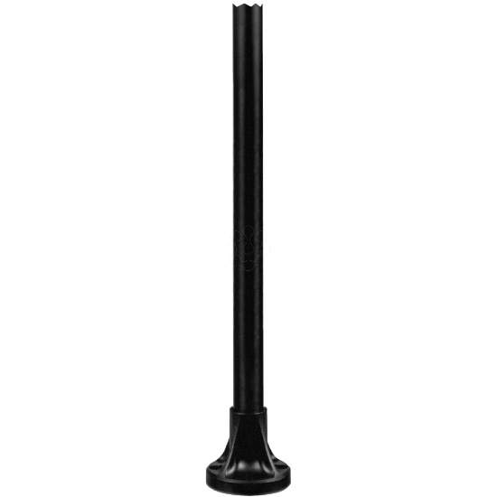 Imagem de Tubo de suporte + base de fixacao l=800 mm - aluminio preto - xvb