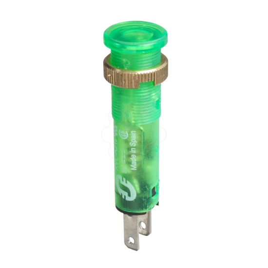 Imagem de Luz piloto o8 - ip40/ip65 - verde - led coberto incluido  - 24v - rapidoon