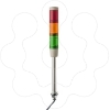 Imagem de Banco indicador sem buzzer + 3 unidades iluminadas - o 45mm - 24vac/dc