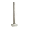 Imagem de Tubo de suporte com base de fixacao l=400 mm - aluminio branco - xvm