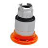 Imagem de Cabeca de botao de pressao iluminada o 40 - empurrar-puxar - o 22 - amarela
