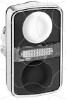 Imagem de Branco   flush/preto   flush illuminated double-headed pushbutton o22 unmarked