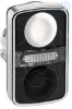 Imagem de Branco   flush/preto   flush illuminated double-headed pushbutton o22 unmarked