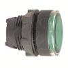 Imagem de Cabeca botao capsula verde para led a face para aro de fixacao plastico