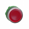 Imagem de Cabeca botao capsula vermelha para led a face para aro de fixacao plastico