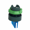 Imagem de Cabeca de interruptor selector iluminada - 3 posicoes - o 22 - azul