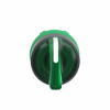 Imagem de Cabeca de interruptor selector iluminada - 3 posicoes - o 22 - verde