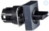 Imagem de cabeca de botao rotativo rectangular - 3 posicoes - O 16 - preta
