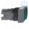Imagem de Cabeca de botao de pressao rectangular iluminada - o 16 - verde