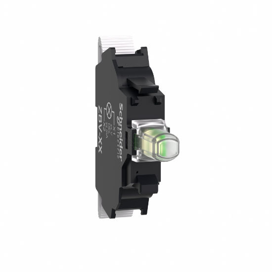 Imagem de Bloco luminoso Harmony XB5 Harmony XB4 branco para cabeca 22mm LED universal terminais de mola 230...240V AC