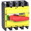 Imagem de interruptor seccionador Interpact INS500 3P punho vermelho/face frontal amarela