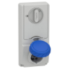 Imagem de Unika interlocked socket - 16 A - 2P + E - 200...250 V AC - IP65 - panel