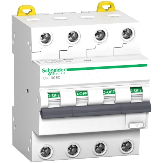Imagem de Acti9 iC60 RCBO - 4P - 32 A - C Curve - 6000A/6kA - 300 mA - AC type