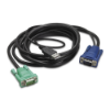 Imagem de LCD de Bastidor Integrado/Cabo USB KVM da APC   6ft 1.8m