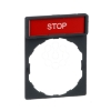 Imagem de Suporte 30 x 40 mm com legendaa 8 x 27 mm - stop