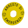 Imagem de Etiqueta arresto di emergencia 90mm.