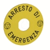 Imagem de Etiqueta arresto di emergencia 90mm.