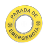 Imagem de Etiqueta "parada de emergencia" 3d