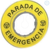 Imagem de Etiqueta "parada de emergencia" 3d