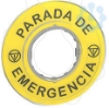 Imagem de Etiqueta "parada de emergencia" 3d