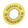 Imagem de Etiqueta "parada de emergencia" 3d