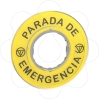 Imagem de Etiqueta "parada de emergencia" 3d