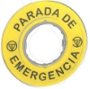 Imagem de Etiqueta "parada de emergencia" 3d