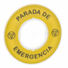 Imagem de Etiqueta "parada de emergencia" 3d