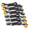 Imagem de Kit do Cabo de Alimentacao 6 de cada Com Bloqueio C19 a C20 90 Graus 06 m