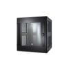 Imagem de NetShelter WX 13U c/Orificio Roscado Porta Dianteira Vidrada em Guia de Montagem Vertical em Preto