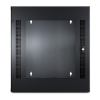Imagem de NetShelter WX 13U c/Orificio Roscado Porta Dianteira Vidrada em Guia de Montagem Vertical em Preto