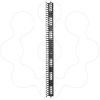 Imagem de Gestor de Cabo Vertical para NetShelter SX 48U com 750 mm de Largura Qtd. 2