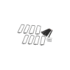 Imagem de Aneis de Gestao de Cabos 8 Polegadas de Profundidade Armarios NetShelter 750  800mm de Largura Qtd. 8