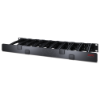 Imagem de Gestor de Cabo Horizontal 1U x 6 polegadas de Profundidade Lado Unico com Cobertura